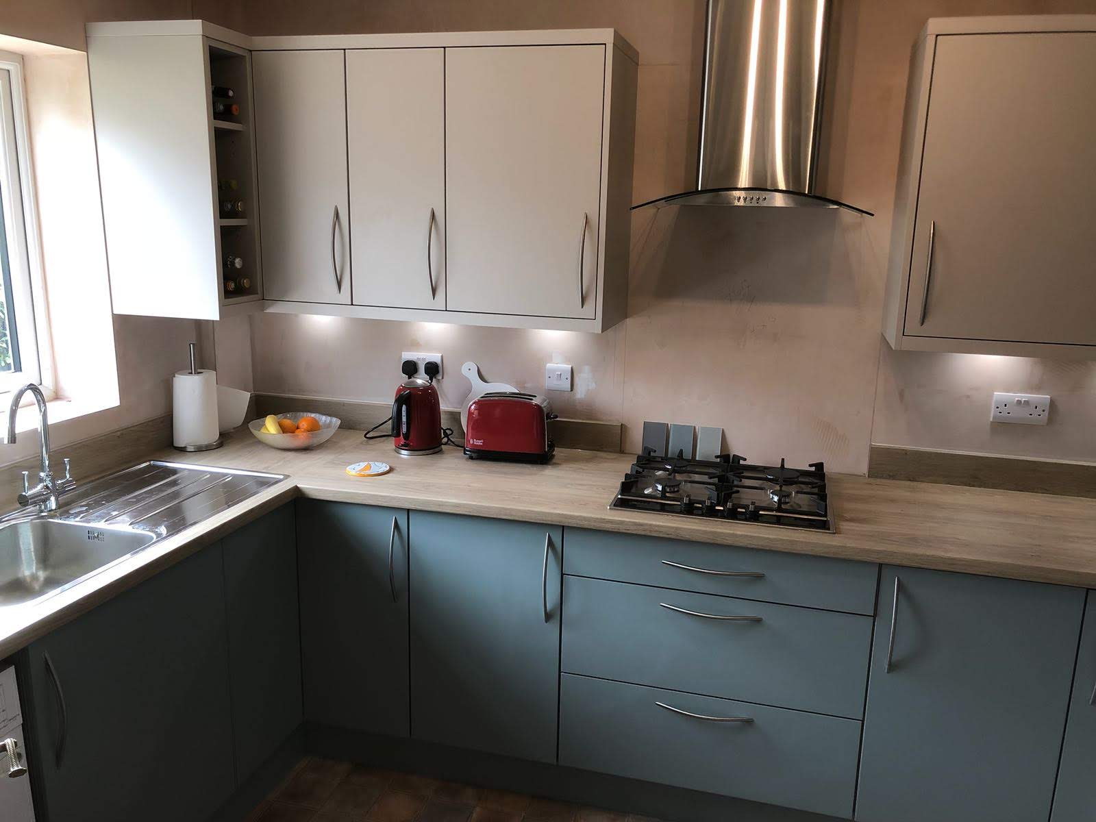 Full view of completed Fleet kitchen